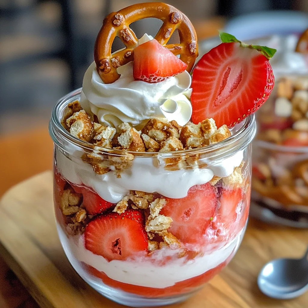 Strawberry Pretzel Salad Parfaits