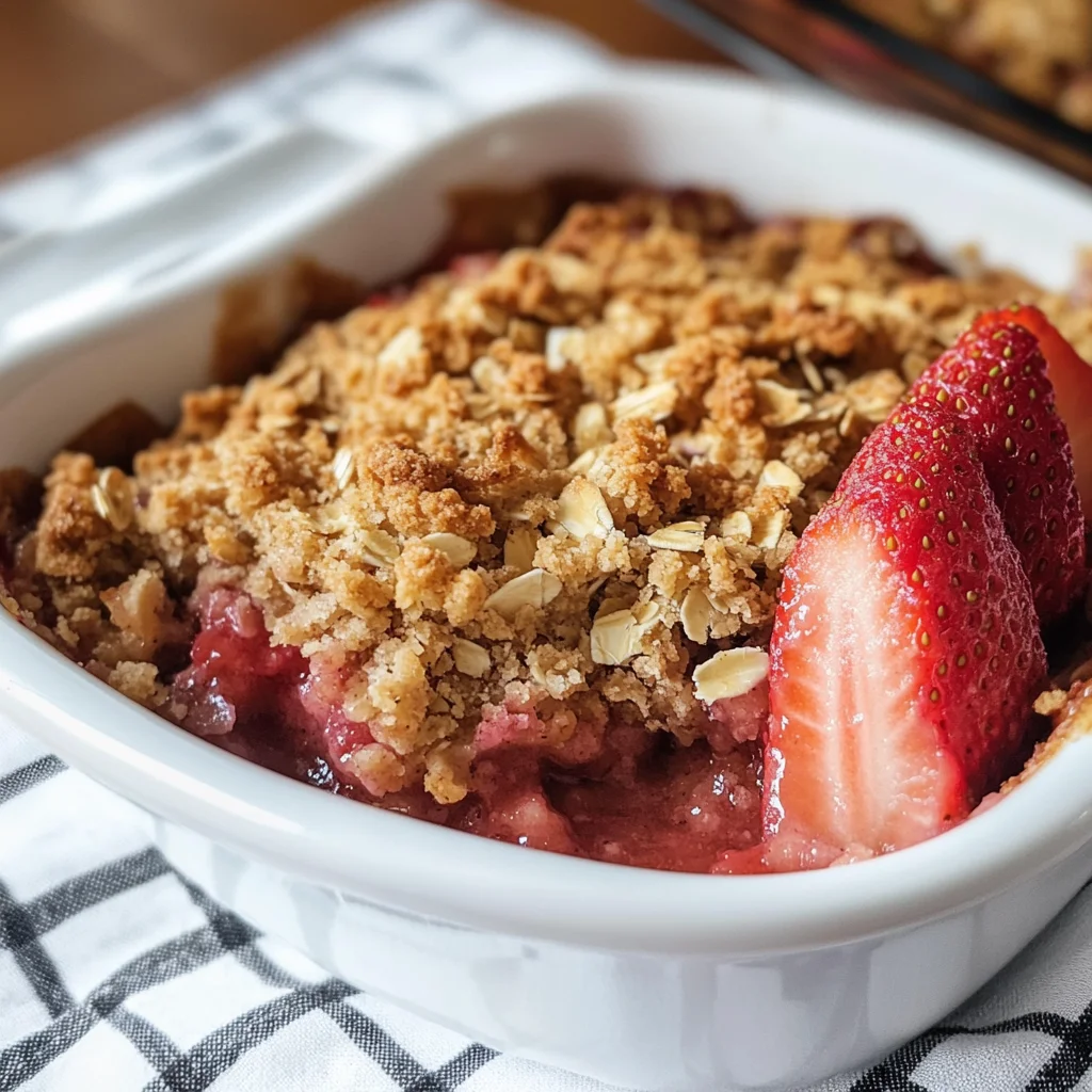 Strawberry Rhubarb Crisp