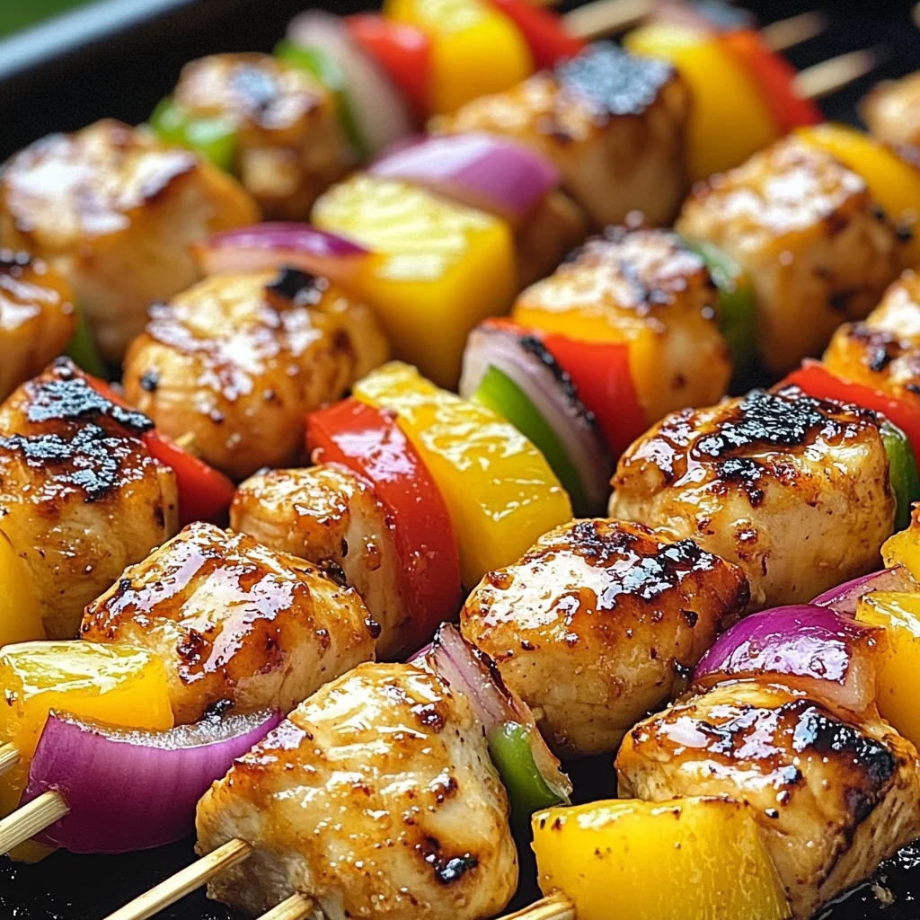 Tangy Delight Sweet and Sour Chicken Skewers
