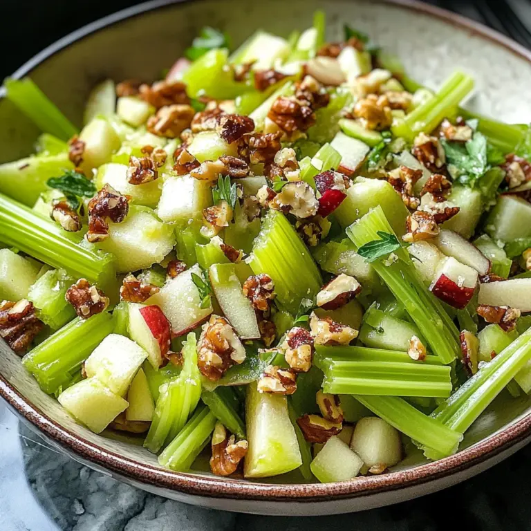 Thanksgiving Celery and Apple Crunch Salad