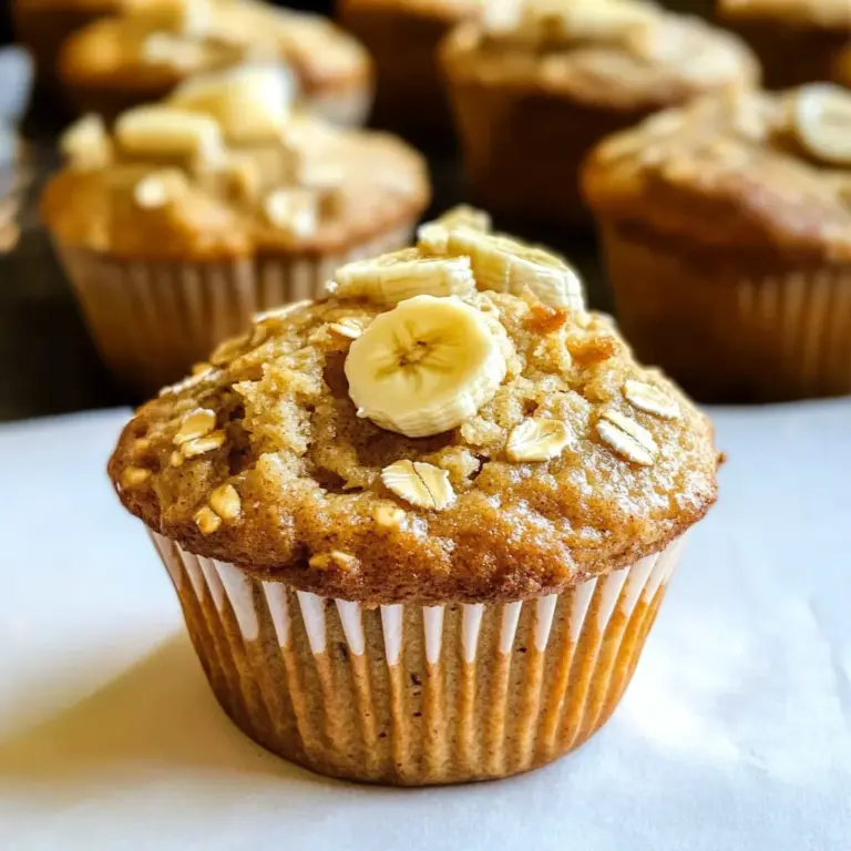 Banana Peanut Butter Oat Muffins Recipe