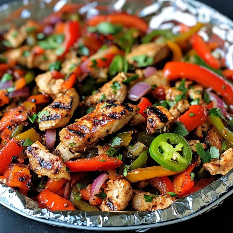 Chicken Fajita Foil Packs