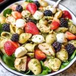 Chicken and Berry Pesto Pasta Salad