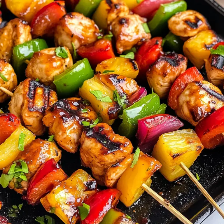 Grilled Hawaiian-Style Chicken Skewers