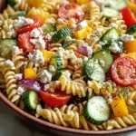 High Protein Greek Pasta Salad